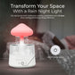 RaindropRelaxation - Calming Rain - Mushroom Rain Cloud Humidifier – Water Sound & Essential Oil Diffuser for Home Aroma – Bedroom Night Light With Calming Rainfall Audio – Dripping Sound to Help Sleeping & Stress